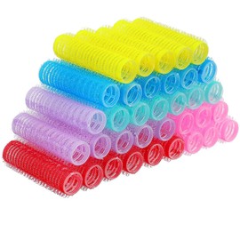 SWEETPEA®12PCS Hair Rollers For Hair Curling | Self Grip Holding Rollers | Rollers for Hair - Hair Rollers for Long Medium Short Hair(SVR001) (1.5 X 6 CM)