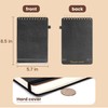 Yoment Top Spiral Notebook Leather Steno Pads 240 Pages Spiral