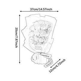 Fenteer Soap Flower Petals Artificial Rose Bouquet Home Decor,Preserved Floral Bouquet Forever Flowers for Wife Birthday Anniversary, Blue