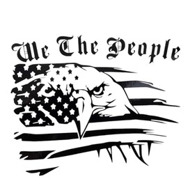 American Flag, We The People, Eagle, Vinyl Decal, Bumper Sticker, New, Gift