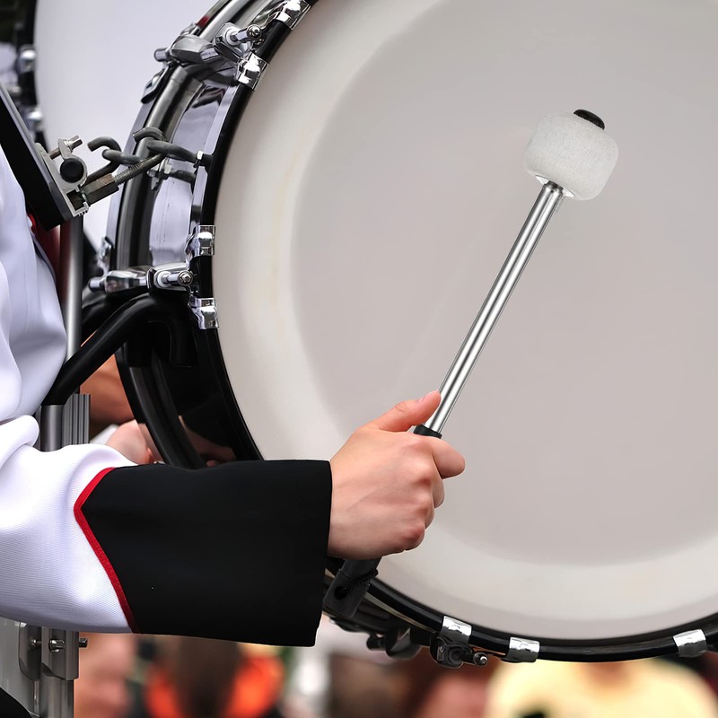 Bass Drum Wool Felt with Stainless Steel Handle Percussion Instrument