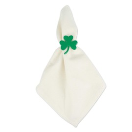 DII Napkin Rings for Spring, St. Patrick's Day, Parties, Everyday, Set of 6, Shamrock