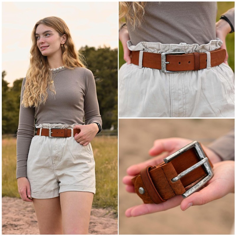 Gusti Women's Men's Leather Belt - Lane Leather Belt Women's