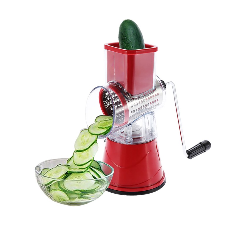 Manual Rotary Drum Grater Stainless Steel Cheese Grater Vegetables Cutter