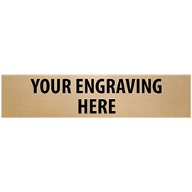 2.6" x 0.6" Custom Gold Engraving Plate
