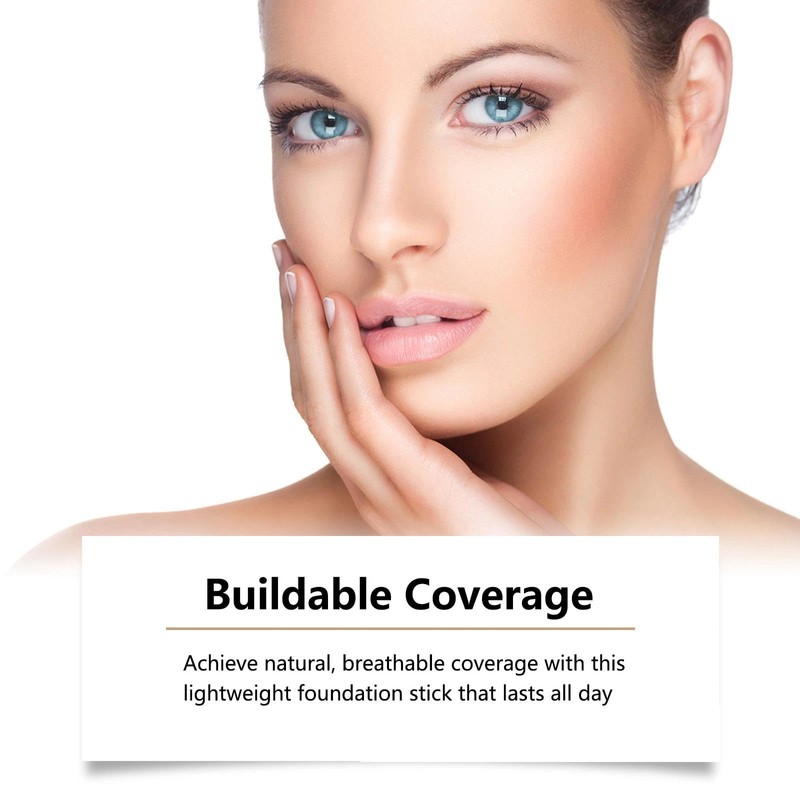 2-in-1 Makeup Foundation & Concealer Stick with Brush - Full