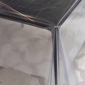 Romanstile Romanstile 100% Waterproof Clear Plastic Tablecloth, Vinyl Rectangle PVC Table Cloths Protector Spill Oil Proof Wipe Clean Transparent Table Cover for Dining/Camping/Parties - 54 x 78, Crystal Clear