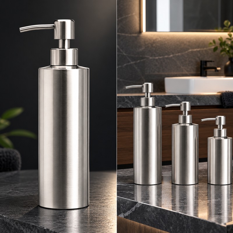 Countertop Soap Dispenser for Kitchen & Bathroom – Metal Pump
