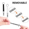 QIYUDA 2 Pcs Dog Whistle with Lanyard, Adjustable Ultrasonic Silent