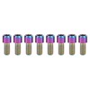 RISK 8Pcs Mountain Bike Pedal Bolts Titanium Alloy Anti Slip