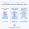 SleepingBaby Zipadee-Zip Fleece Transition Swaddle - Arms-Out Wearable Blanket for