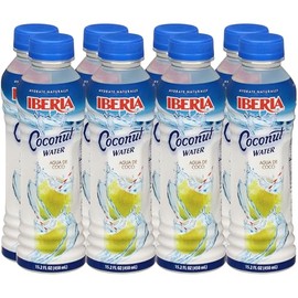 Iberia 100% Pure Coconut Water, 15.2 fl oz (Pack of 8)