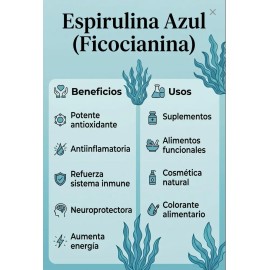 Alga Espirulina Azul En Polvo Ficocianina                                                                                                             