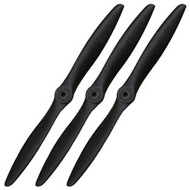XOAR PJG 10x8 RC Airplane Propeller 10 Inch 2 Blade Nylon Prop for Fixed-Wing RC Planes (Pack of 3)