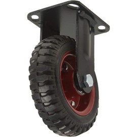 POWERTEC 17052 Fixed Heavy Duty Industrial Caster, 6-1/4-Inch , Black