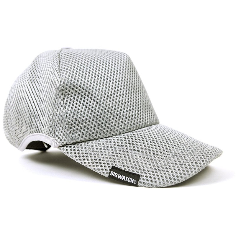 BIGWATCH Men's Plain Round Mesh Cap, Large Size - grays