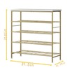 SUOERNUO Shoe Rack Organizer 5 Tier for Closet Entryway Free