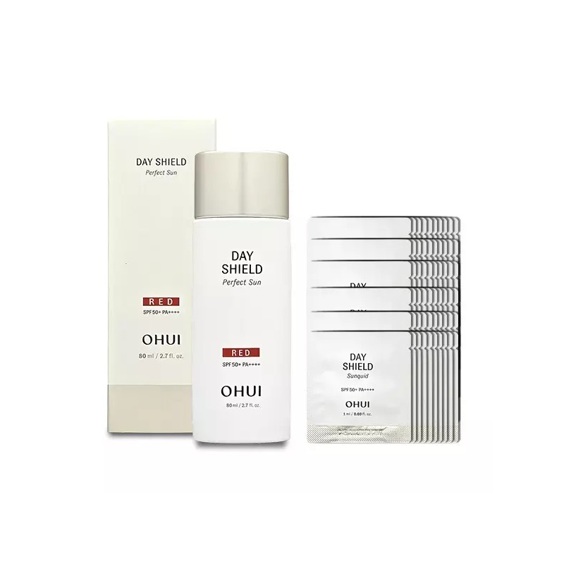 OHUI 오휘 데이쉴드 퍼펙트 선 레드 대용량 80ml 스페셜 세트