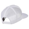 Yupoong 5 Panel Mesh Trucker Snapback Cap - White OSFM