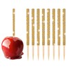 Victhur Candy Apple Sticks 36 Pieces Bling Candy Apple Bamboo