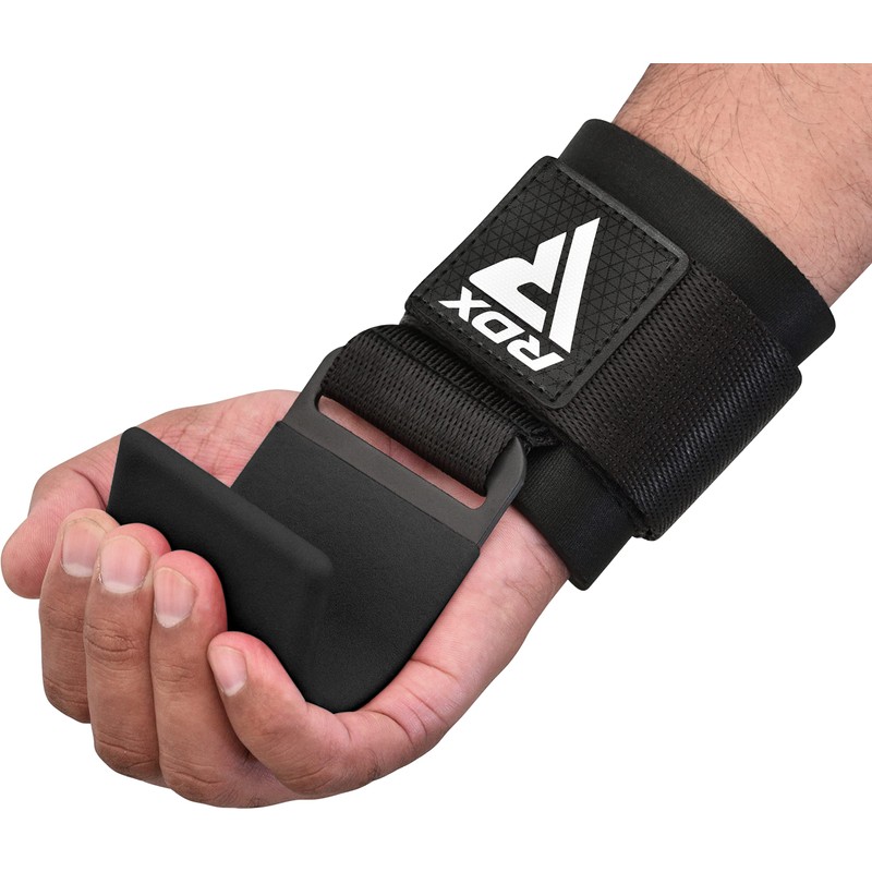 RDX Weight Lifting Hooks Straps Pair, 8mm Neoprene Padded Wrist