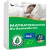 Organic Mattress Protector 160x200 cm - Certified OCS® and Oeko-TEX®