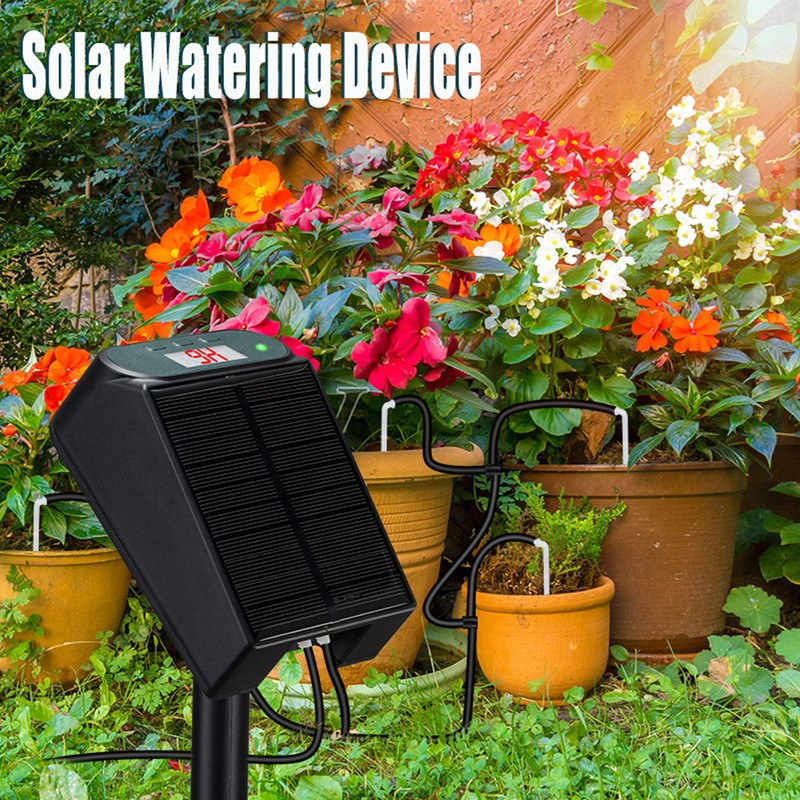 SW15 Solar Powered Watering Irrigation Kit Timing Automatic Flower Watering