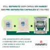 WANANFU Separated Empty Capsules Size 00 Vegetarian (1000 Count), Compatible