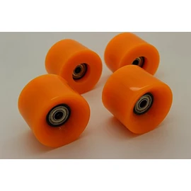 BN Retro Mini Cruiser Skateboard's Wheels - Comes with Free Bearings 59mm/78a (ORANGE)