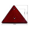 Set of 2 triangular reflectors for screwing, E-certified
