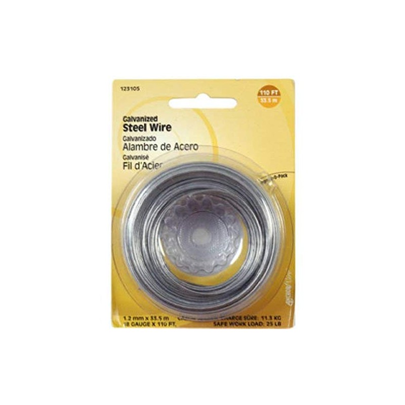The Hillman Group 123118 32 Gauge Galvanized Wire, 100-Feet, 1-Pack