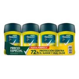 Antitranspirante En Barra Rexona Men V8 Pack de 4 Piezas De 45 Gr C/u