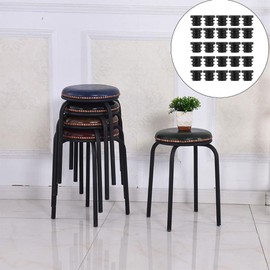 Cabilock Pack of 50 Round Plastic Pipe Plugs, Cover Plugs for Furniture Legs, Protective Caps for Pipes, Universal End Caps, Scratch-Resistant and Noise Insulating