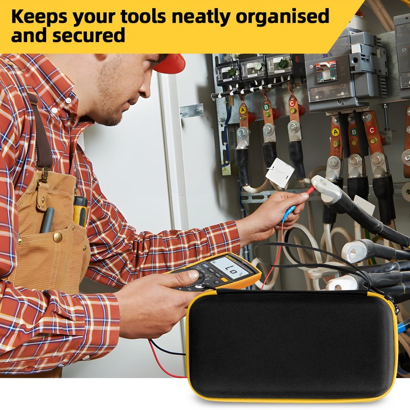 HESPLUS Carrying Case for Fluke 15B+/17B+/Fluke 101/117/115/116/114/113/177/179/233/106/107 Multimeter Testers and