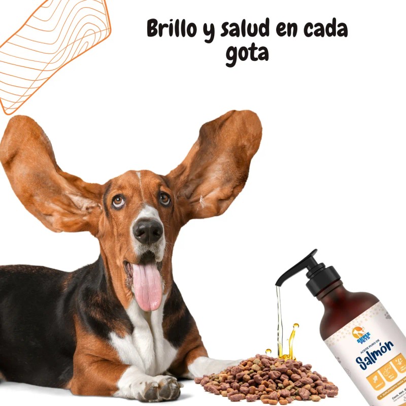 Aceite De Salmon Omega 3 Perros Pure Y Gatos 500