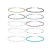10PC Colorful Beads Choker Necklace for Women Boho Beaded Glamour