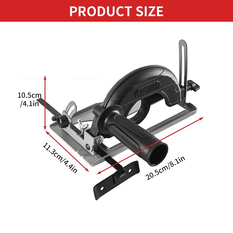 Guide Sledge Angle Grinder Holder Diameter 100/125 mm, Protective Frame