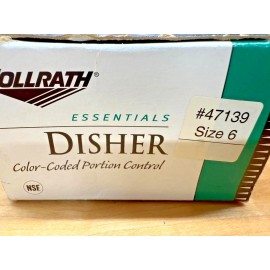 VOLLRATH 47139 Disher 3 1/8 in Bowl White #6 Scoop NEW!