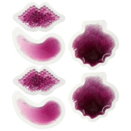 Gatuida 6pcs Reusable Gel Pack Therapy Pads Hot Cold Compress for Eyes Lips Soothing Relief for Discomfort Portable Design Easy to Use for Home Travel