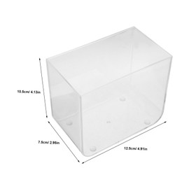 BESPORTBLE Modern and Simple Design Small Fish Tank Stackable Betta Aquarium for Office Home