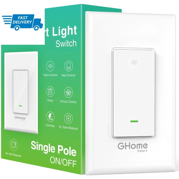 Does not apply Switch, 2.4Ghz Wi-Fi Light Switch Compatible with