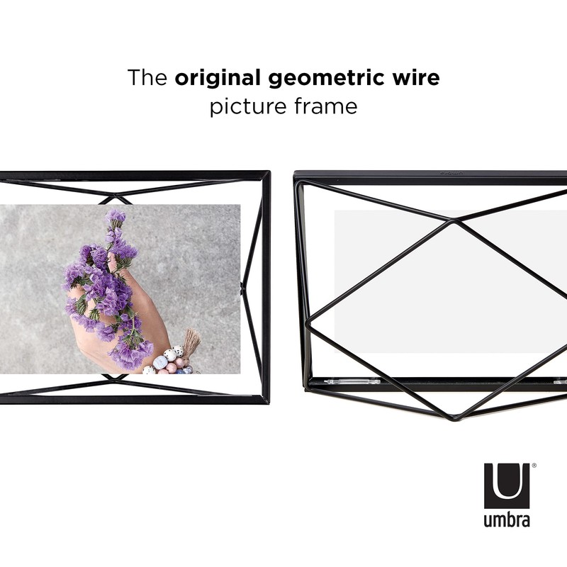 Umbra Prisma Picture Frame, 4x6 Metal Photo Display for Desk