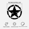 GXGM 2 Pezzi Adesivo Stella Militare Nera – Adesivi per