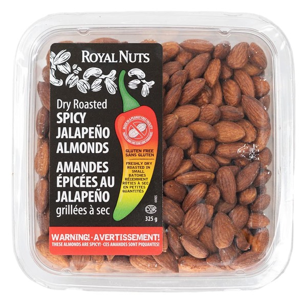 ROYAL NUTS Jalapeno Almonds, 325 Grams