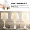 Touch Table Lamps for Bedroom Set of 2 Modern Living