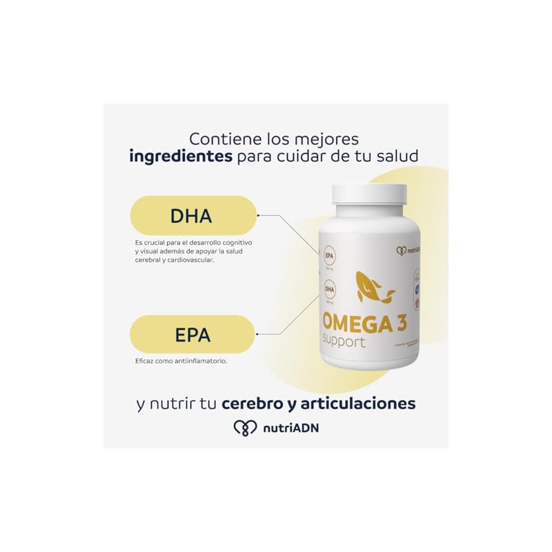 Nutriadn Omega Support Suplemento Aceite Pescado 2000 Cápsulas 1000 Epa