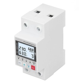 Intelligent Current Protection with Remote Monitoring, Digital Display, WiFi Surge Surge Protection, Multifunctional Design for Voltage, Current and Leakage Protection