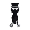 balvi Curious Cat Hanger for Doors, Black, One Shape of
