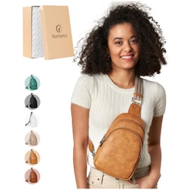 Vantamo Crossbody Bags for Women: RFID Blocking Vegan Leather Sling Bag with Anti-Pickpocket Clip - Trendy & Compact, Secure Style for Everyday Use with Peace of Mind Promise -3 Sizes, 6 Colors