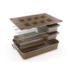 Elbee Home 8-Piece Nonstick Space Saving Bread Baking Pan Set